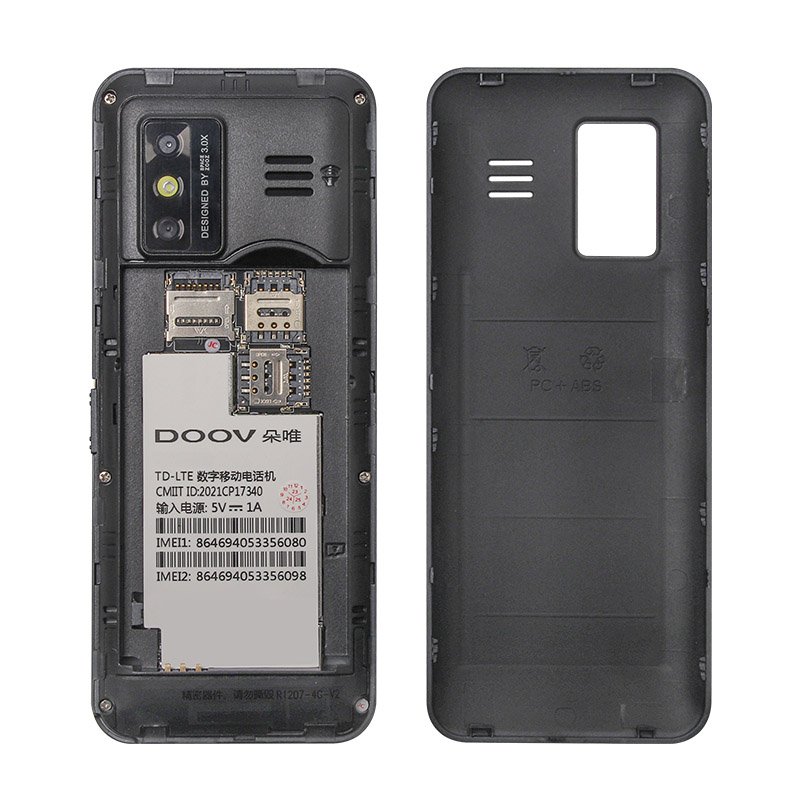 DOOV R17 2.8 Inch Touch Screen 2+16GB Keypad Android 11 system 4G Mobile Wifi Whats app cellphones